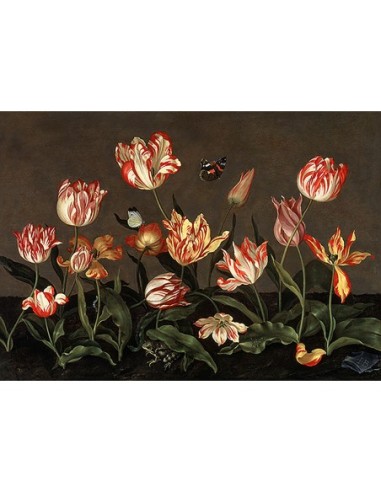 Naturaleza muerta con tulipanes