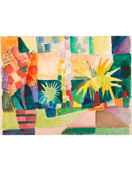 Jardín en el lago de Thun