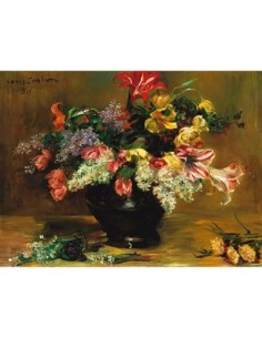 Amarilis, lilas y tulipanes