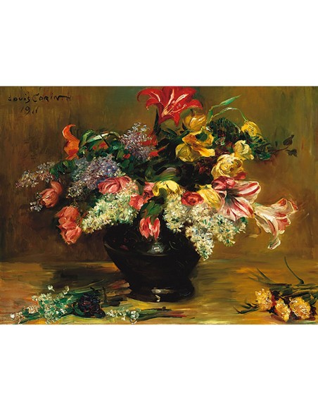 Amarilis, lilas y tulipanes