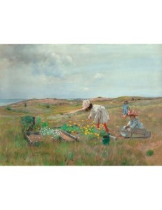 Recolección de flores, Shinnecock, Long Island