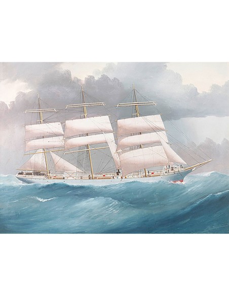 El barco Brynymor en el mar