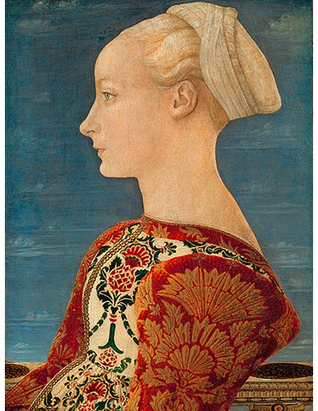 Retrato de perfil de una mujer joven