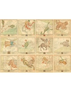 Cartas estelares de los signos del Zodíaco