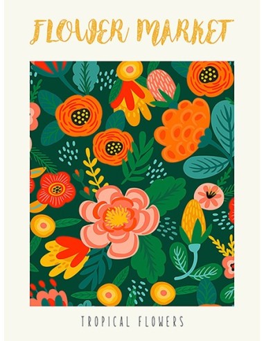 Mercado de flores: flores tropicales