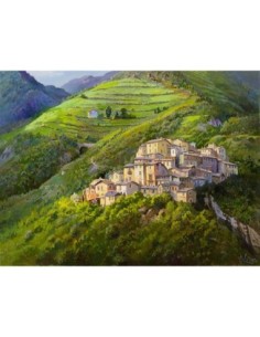 Pueblo en las montañas