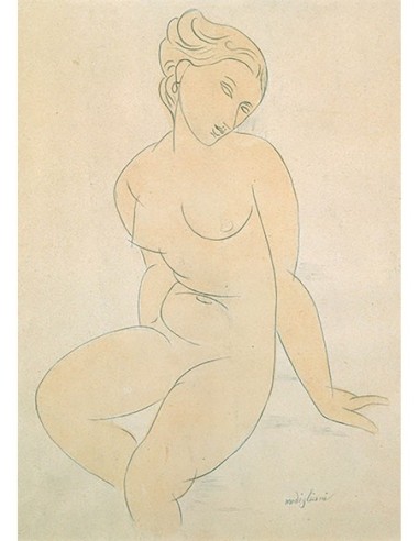 Desnudo femenino sentado