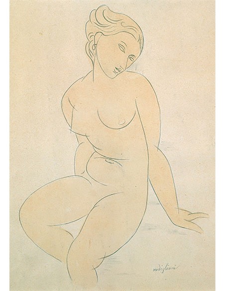 Desnudo femenino sentado