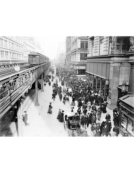 Compradores en la 6 Avenida, Nueva York