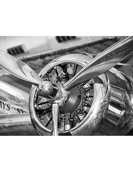 Hélice de avión vintage