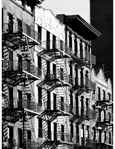 Escaleras de incendios en Manhattan, Nueva York