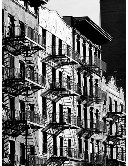 Escaleras de incendios en Manhattan, Nueva York