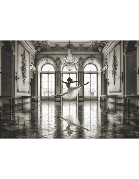 Bailarina en un salón de palacio