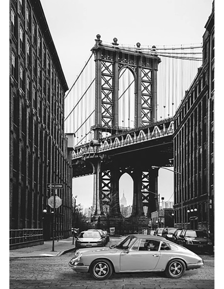 Por el puente de Manhattan (BW)