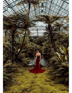 Paisaje femenino no convencional n. 2, Jardín de invierno (detalle)