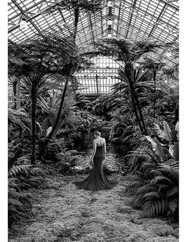 Paisaje femenino poco convencional n. 2, Jardín de invierno, detalle (blanco y negro)