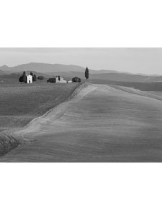 Val d'Orcia, Siena, Toscana (BW)