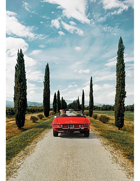 Coche deportivo en la Toscana