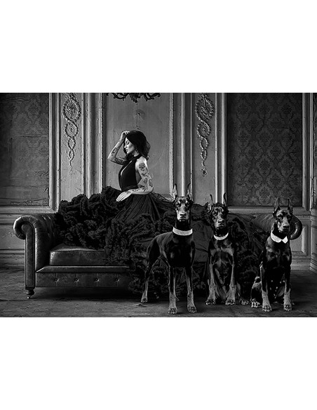 La dama oscura y sus mascotas