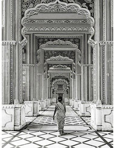 Puerta Patrika, Jaipur, India (BW)