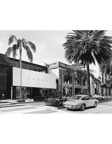 Rodeo Drive, Beverly Hills, California (BW)