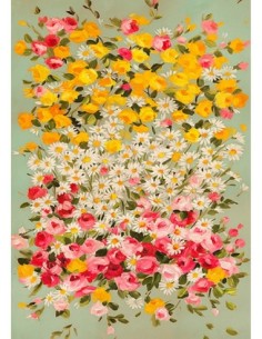 Guirnalda de flores (azul)