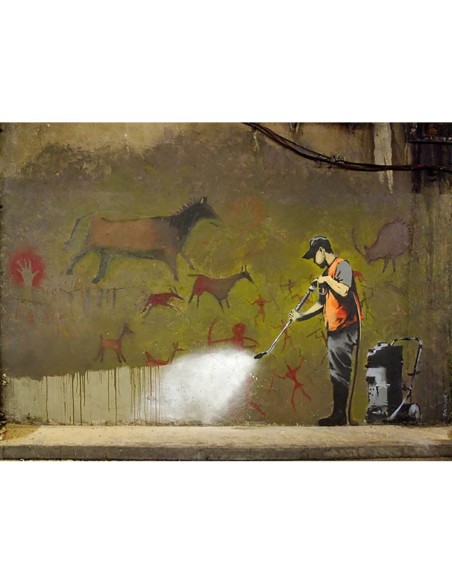 Leake Street, Londres (grafiti atribuido a Banksy)