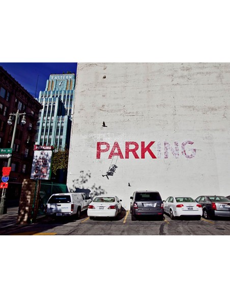 Broadway, Los Ángeles (grafiti atribuido a Banksy)