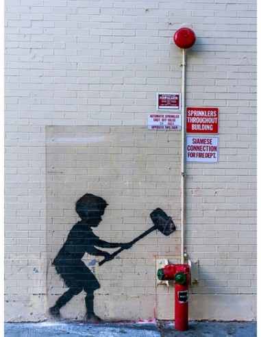 Calle 79/Broadway, Nueva York (graffiti atribuido a Banksy)