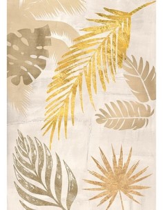 Hojas de palma doradas I