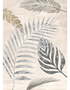 Hojas de palma plateadas I