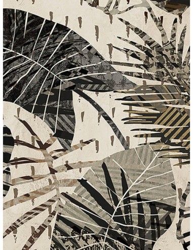 Panel I de palmeras grises