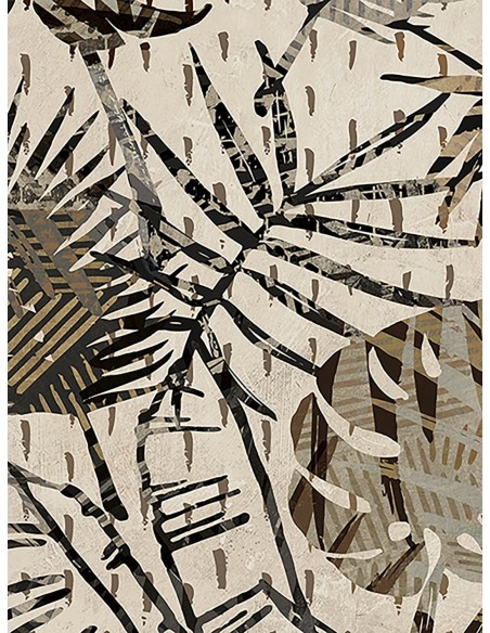 Panel II de palmeras grises