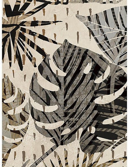 Panel III de palmeras grises