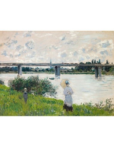 El paseo con el puente del ferrocarril, Argenteuil