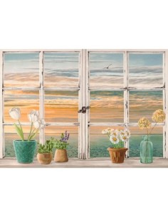 Puesta de sol en el mar