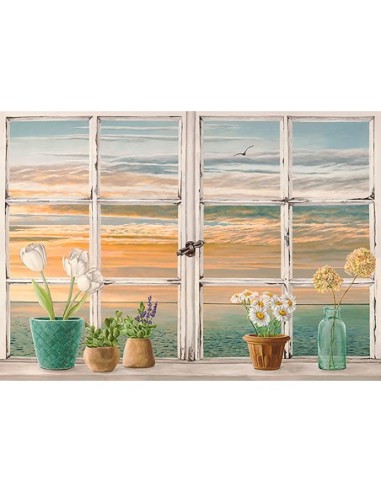 Puesta de sol en el mar