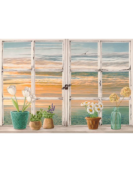 Puesta de sol en el mar