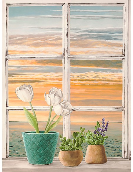 Puesta de sol en el mar I