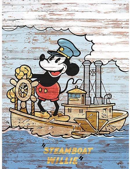Póster vintage de Steamboat Willie