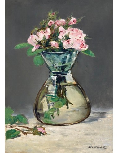 Rosas de musgo en un jarrón