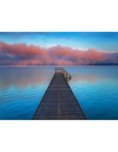 Rampa para embarcaciones y banco de niebla, Baviera, Alemania