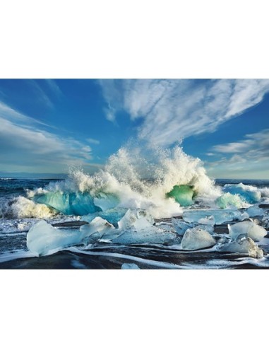 Olas rompiendo, Islandia
