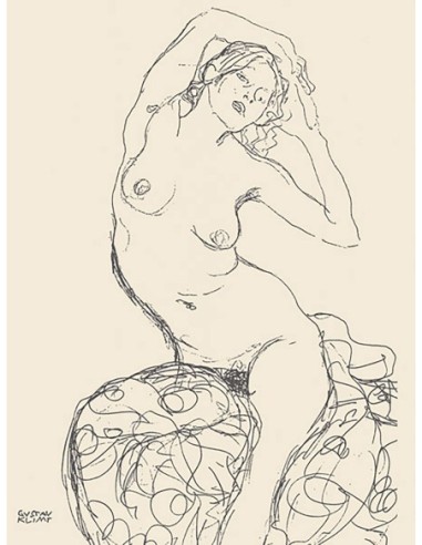 Mujer desnuda sentada