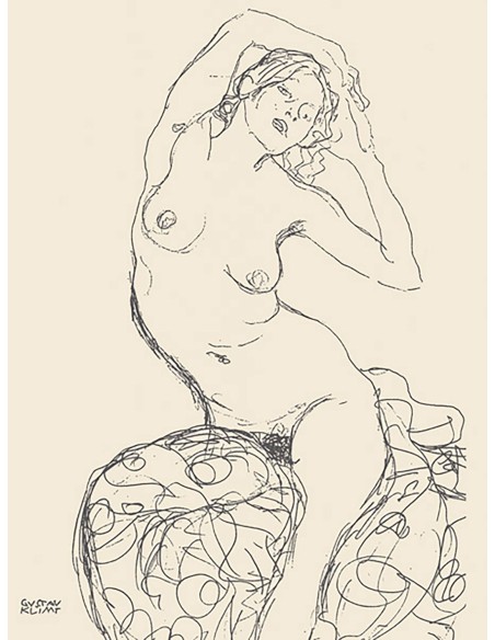 Mujer desnuda sentada