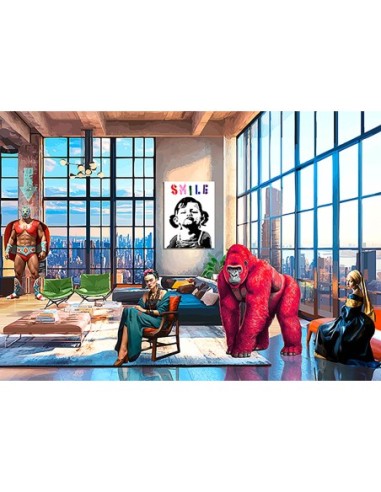 Surrealoft, En casa de las chicas (detalle)