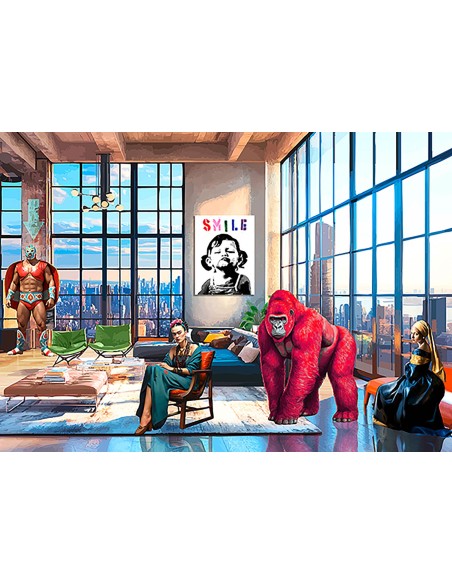 Surrealoft, En casa de las chicas (detalle)