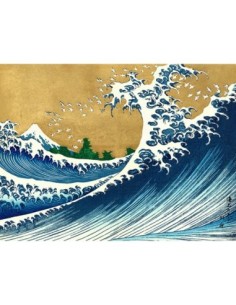 La gran ola (desde 100 vistas del monte Fuji)