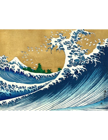 La gran ola (desde 100 vistas del monte Fuji)