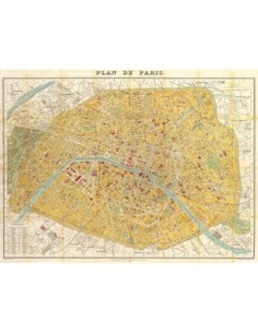 Mapa dorado de París